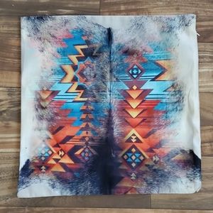 Western Rustic Cowhide Print Pillow Cover